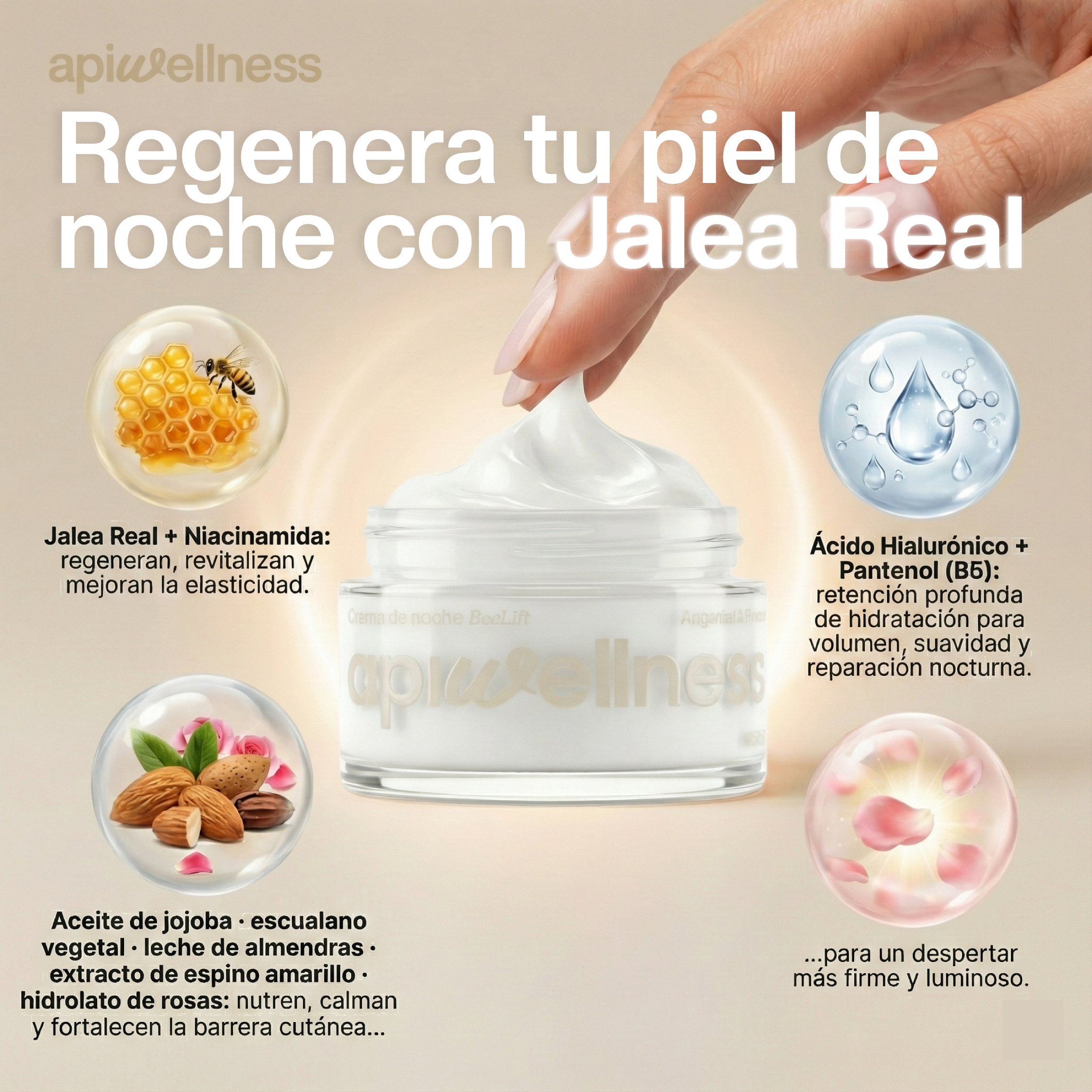 CREMA DE NOCHE BEELIFT — Regeneradora . 50ml