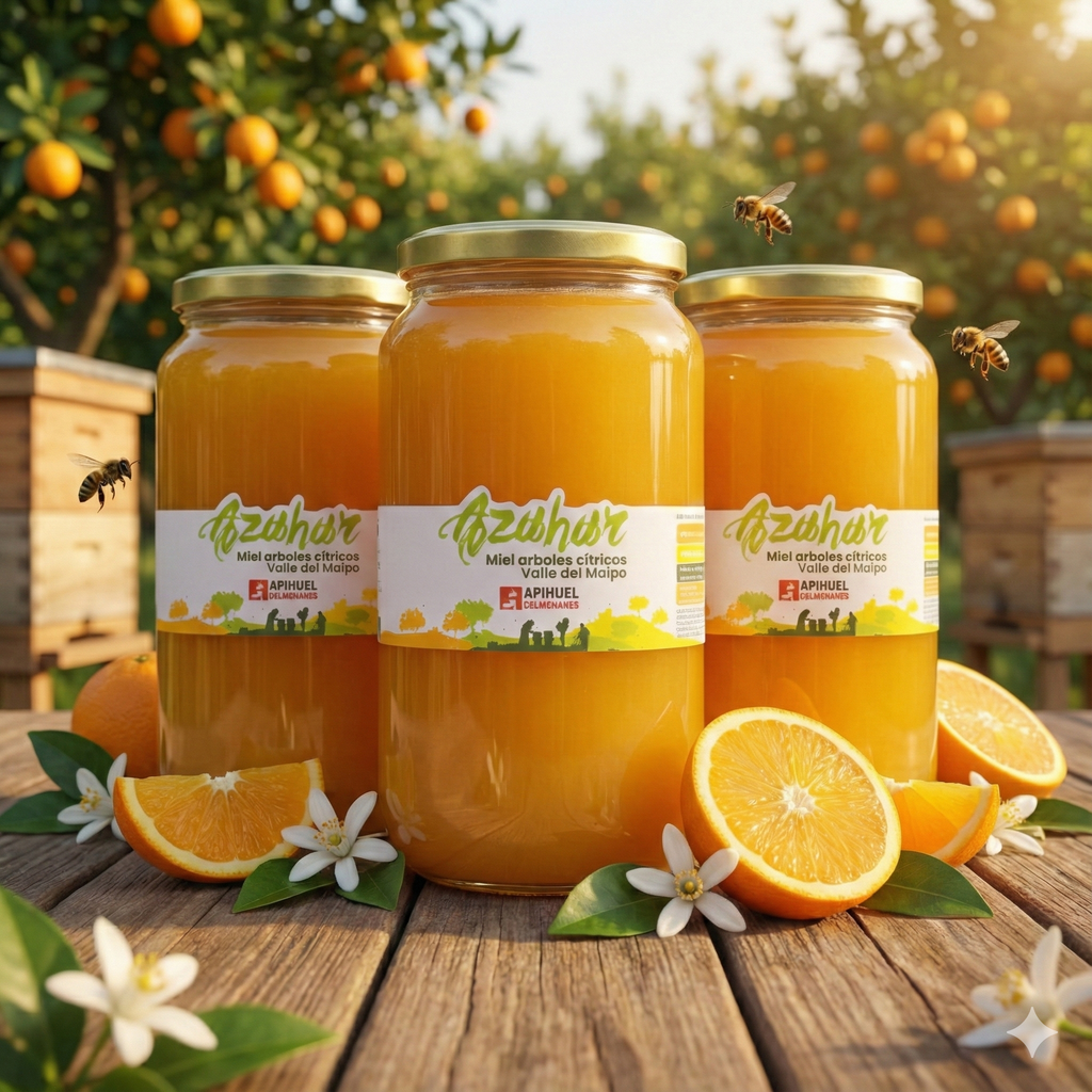 Pack 3 Frascos Miel Monofloral de Azahar 1,3 kg
