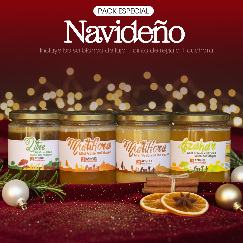 Pack Navideño + Bolsa, Cuchara y Rosita de Regalo