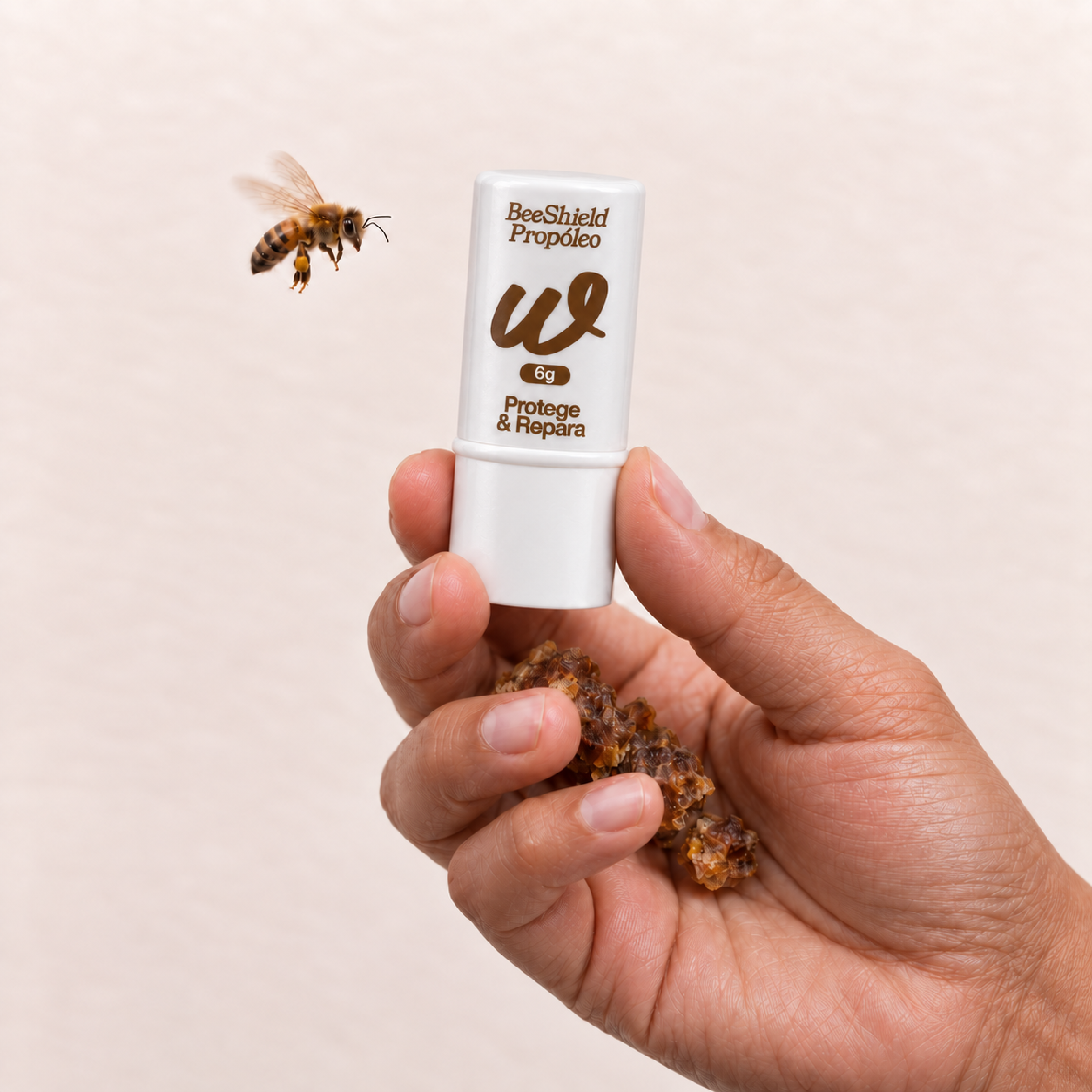 LABIAL BEESHIELD PROPÓLEO — Protege & Repara. 6g