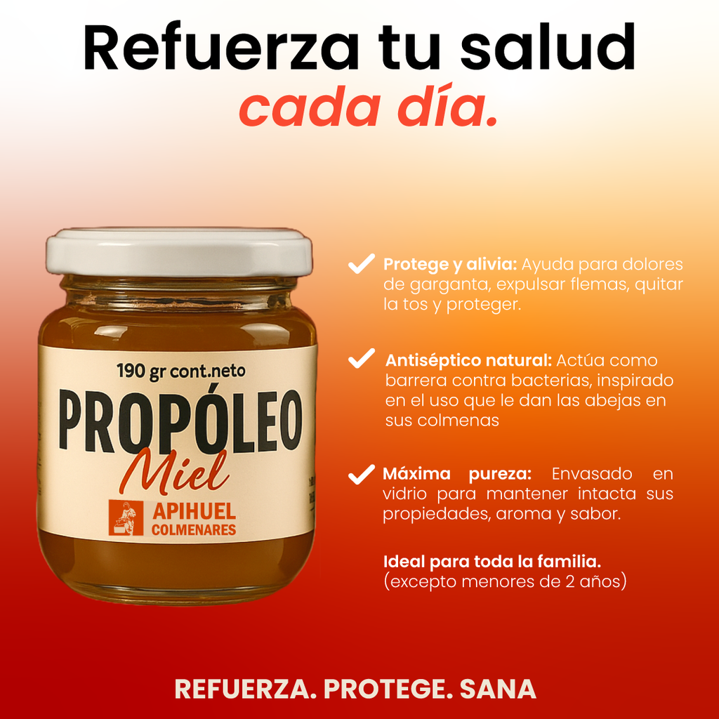 Pack Propóleo Miel cuchareable, receta propia
