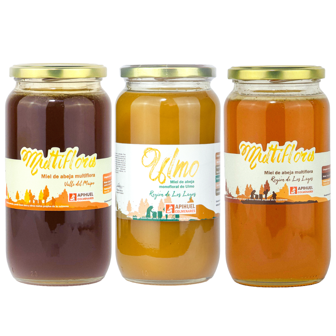 Pack Mieles de Chile 1,3 kg