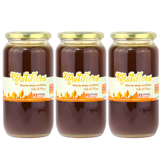 Pack 3 Mieles Multiflora del Valle del Maipo 1,3kg c/u