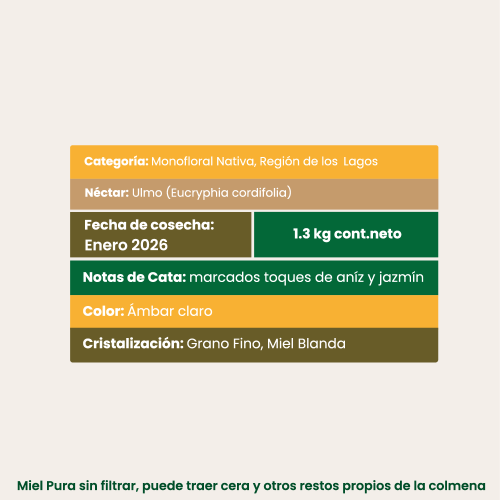 Miel de Ulmo 1.3 kg